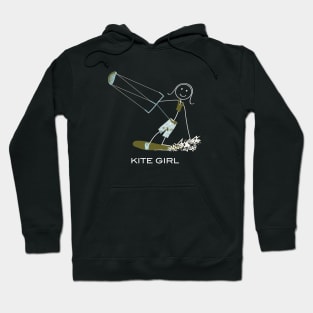 Funny Womens Kiteboarding Design Hoodie